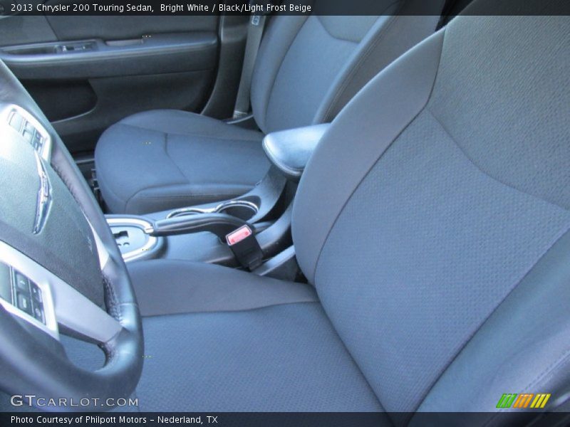 Bright White / Black/Light Frost Beige 2013 Chrysler 200 Touring Sedan