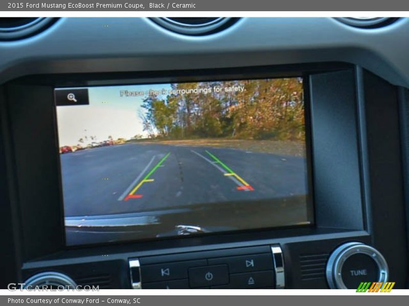 Black / Ceramic 2015 Ford Mustang EcoBoost Premium Coupe