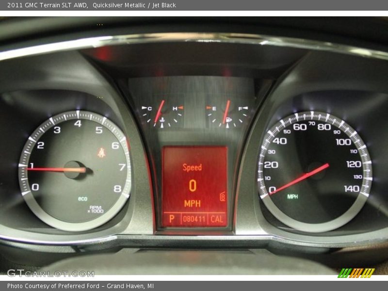 Quicksilver Metallic / Jet Black 2011 GMC Terrain SLT AWD