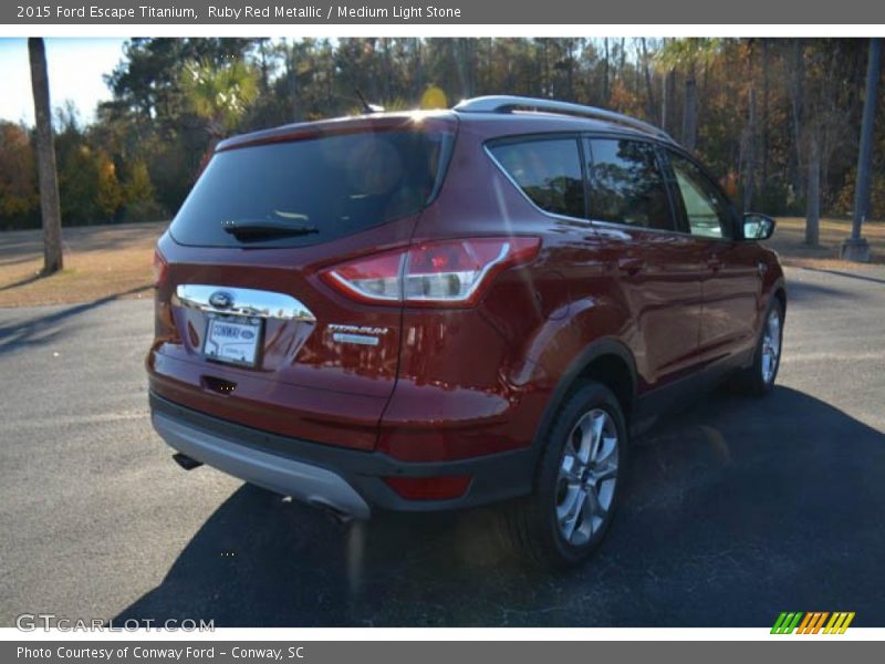 Ruby Red Metallic / Medium Light Stone 2015 Ford Escape Titanium