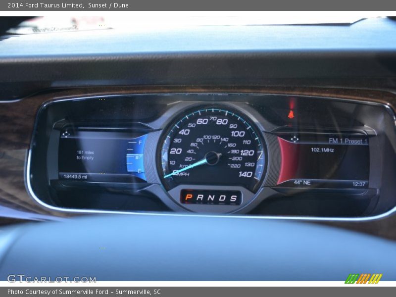 Sunset / Dune 2014 Ford Taurus Limited