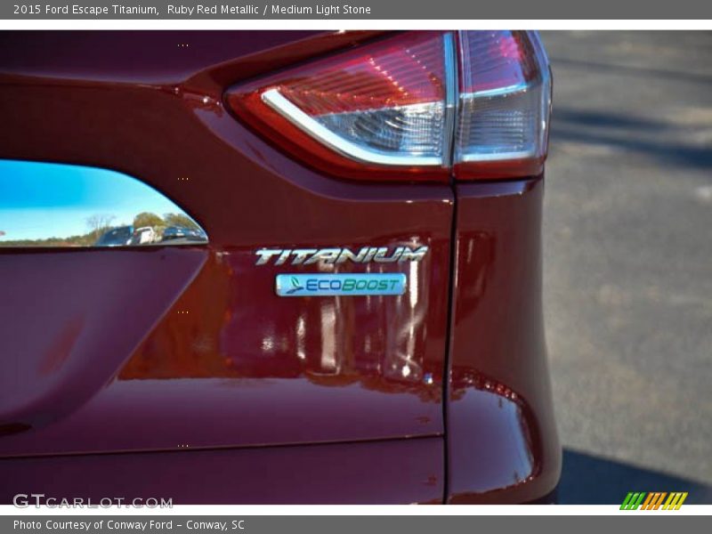 Ruby Red Metallic / Medium Light Stone 2015 Ford Escape Titanium