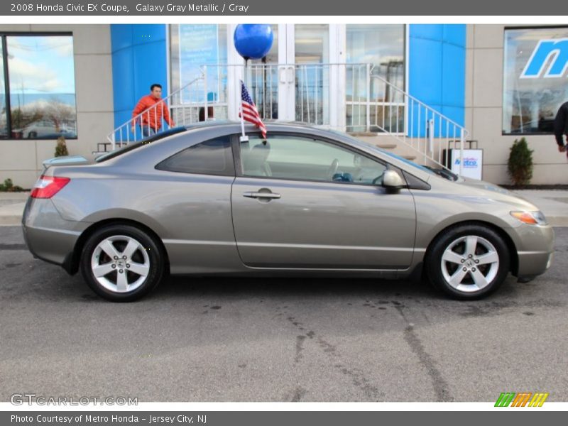 Galaxy Gray Metallic / Gray 2008 Honda Civic EX Coupe