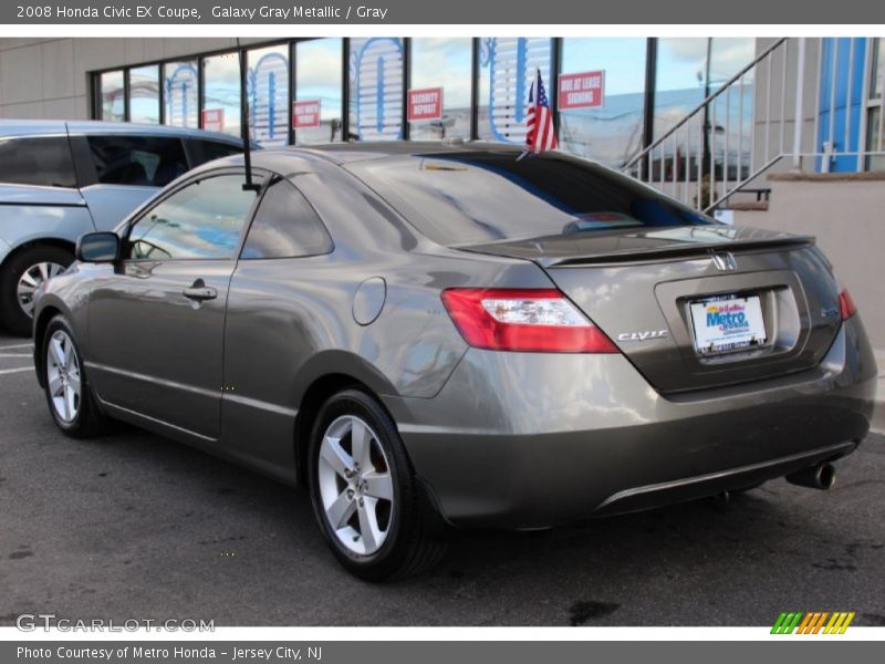 Galaxy Gray Metallic / Gray 2008 Honda Civic EX Coupe