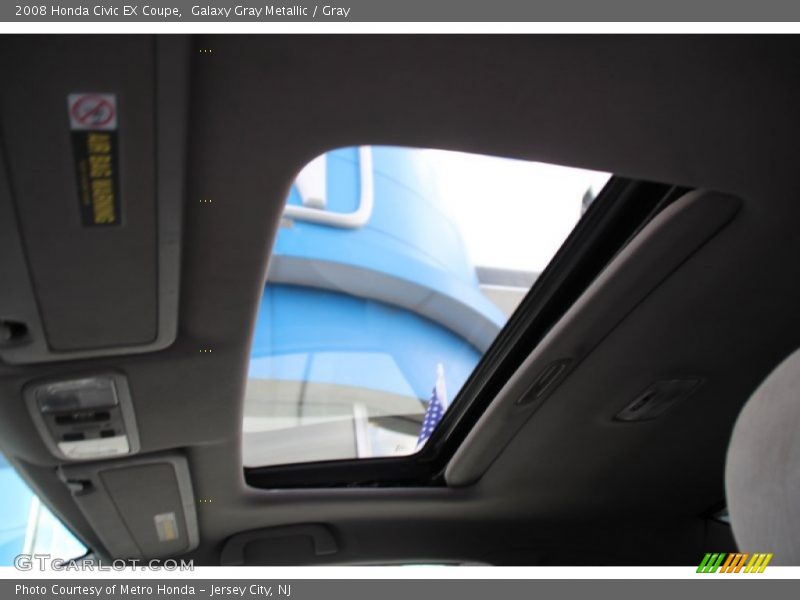 Galaxy Gray Metallic / Gray 2008 Honda Civic EX Coupe