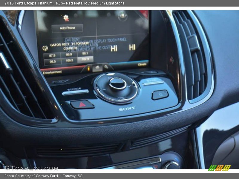 Controls of 2015 Escape Titanium
