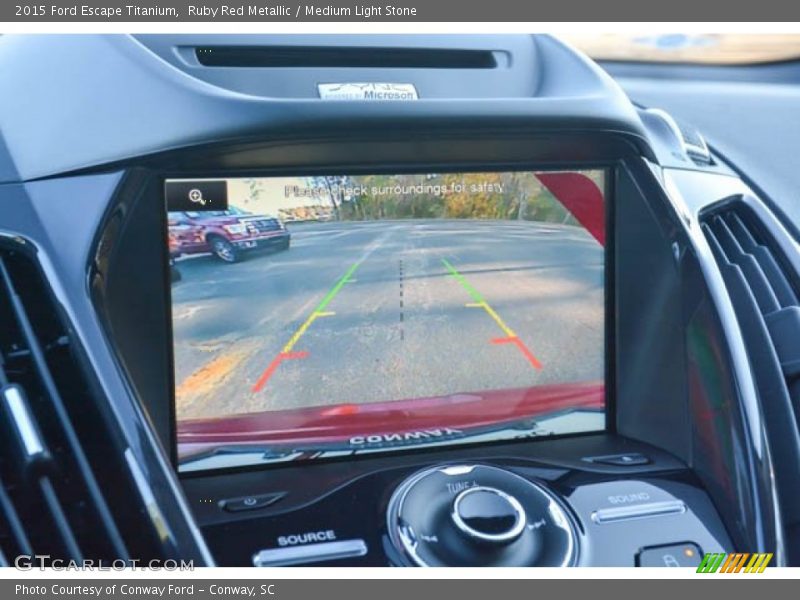 Ruby Red Metallic / Medium Light Stone 2015 Ford Escape Titanium
