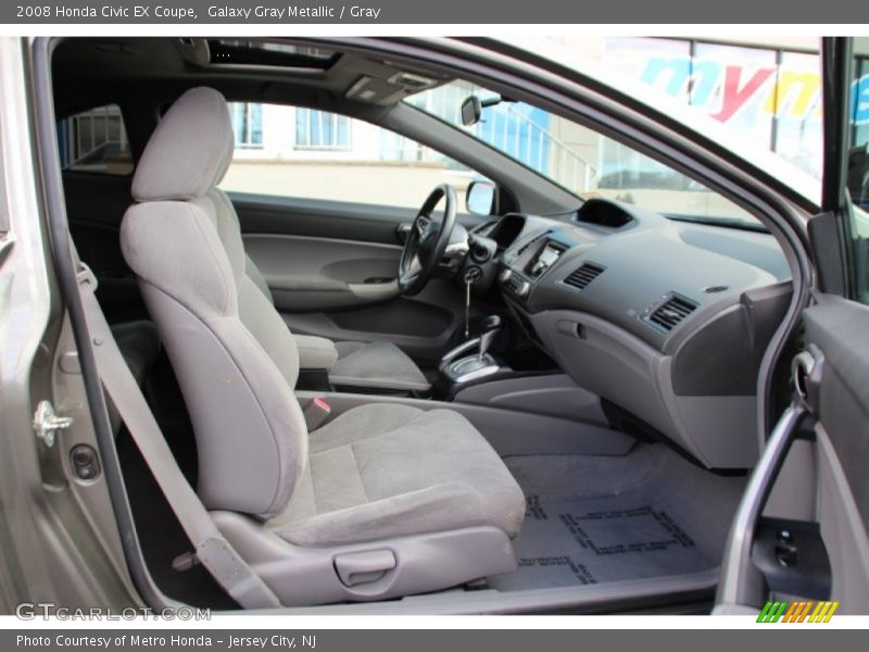 Galaxy Gray Metallic / Gray 2008 Honda Civic EX Coupe