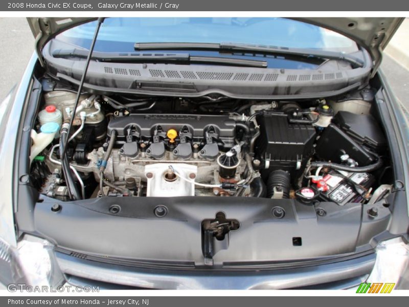Galaxy Gray Metallic / Gray 2008 Honda Civic EX Coupe