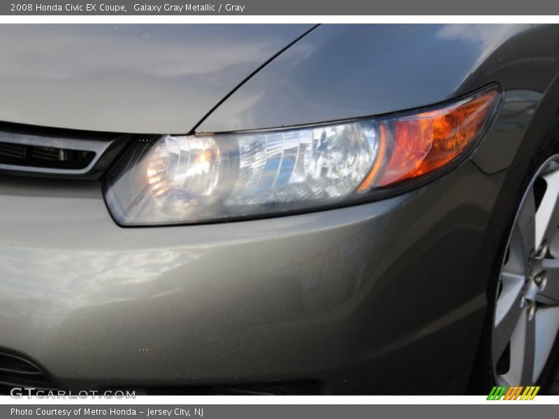 Galaxy Gray Metallic / Gray 2008 Honda Civic EX Coupe