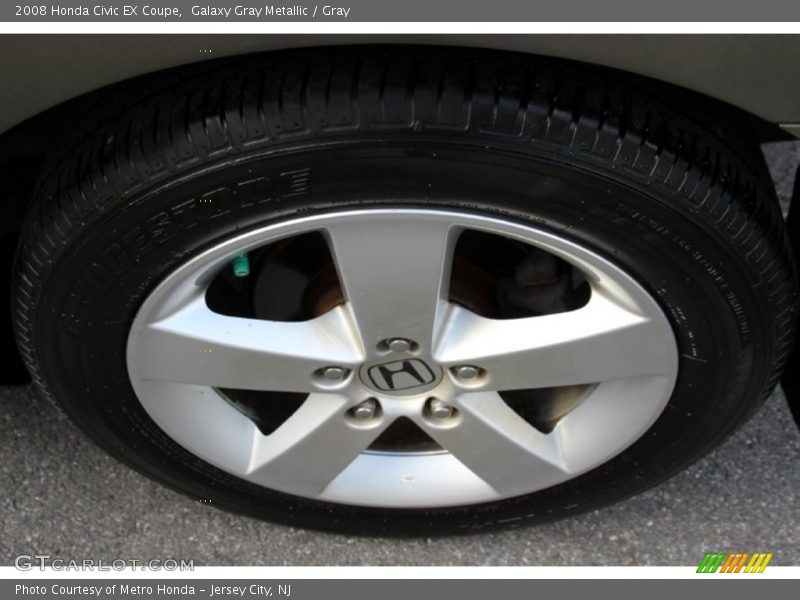 Galaxy Gray Metallic / Gray 2008 Honda Civic EX Coupe