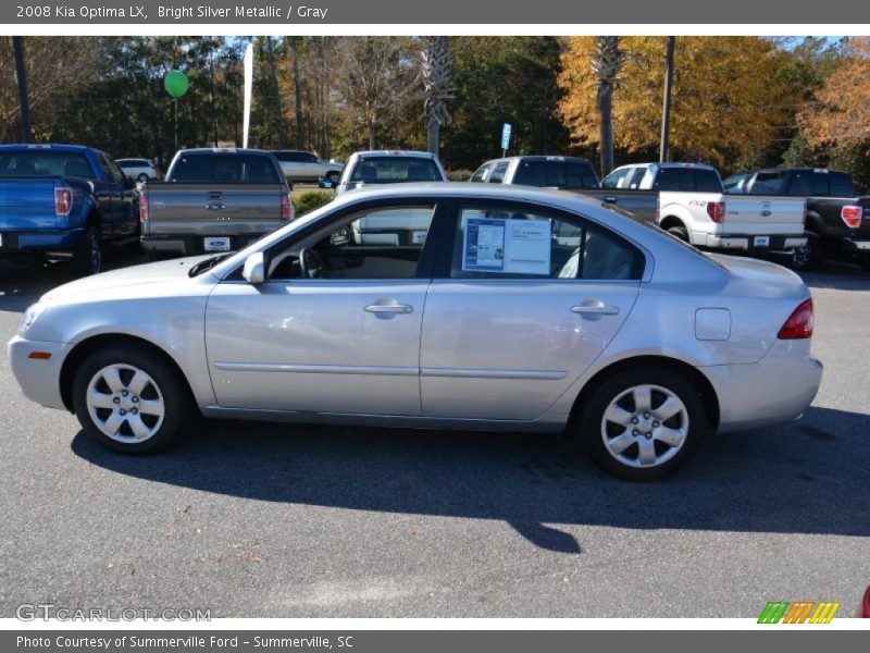 Bright Silver Metallic / Gray 2008 Kia Optima LX