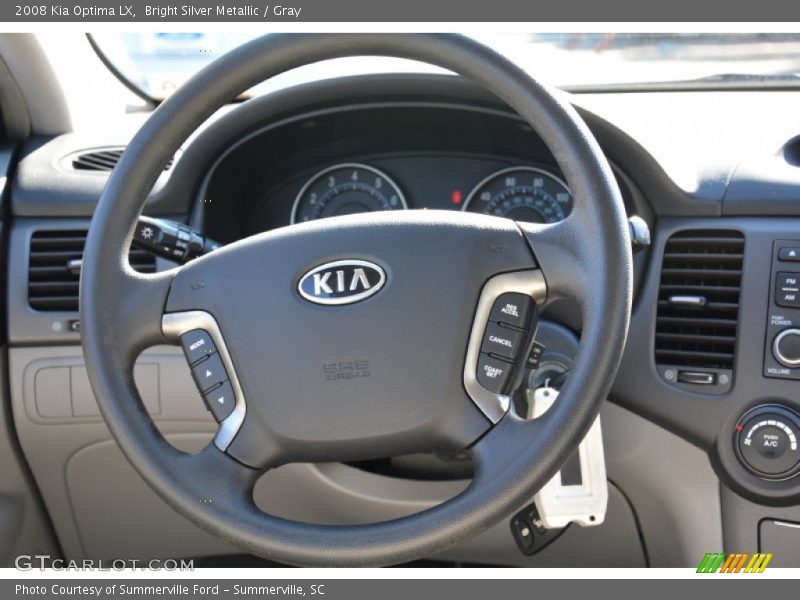 Bright Silver Metallic / Gray 2008 Kia Optima LX