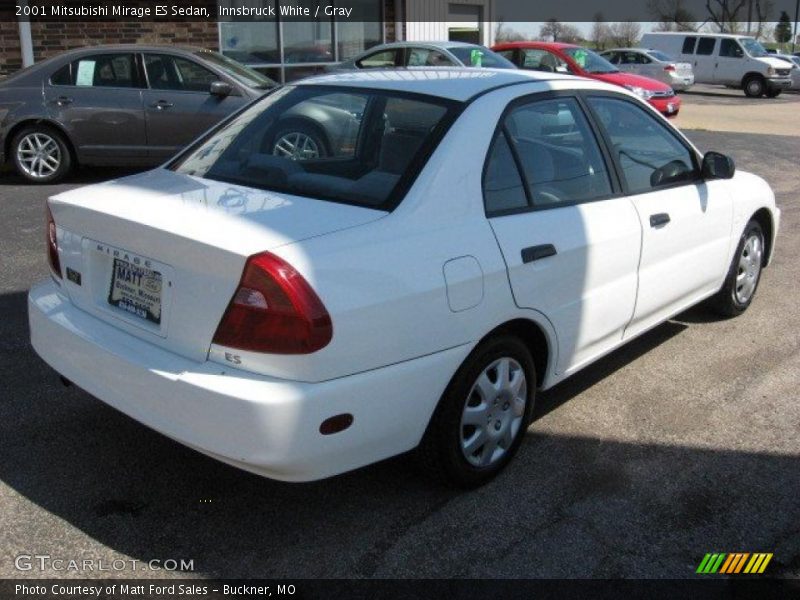 Innsbruck White / Gray 2001 Mitsubishi Mirage ES Sedan
