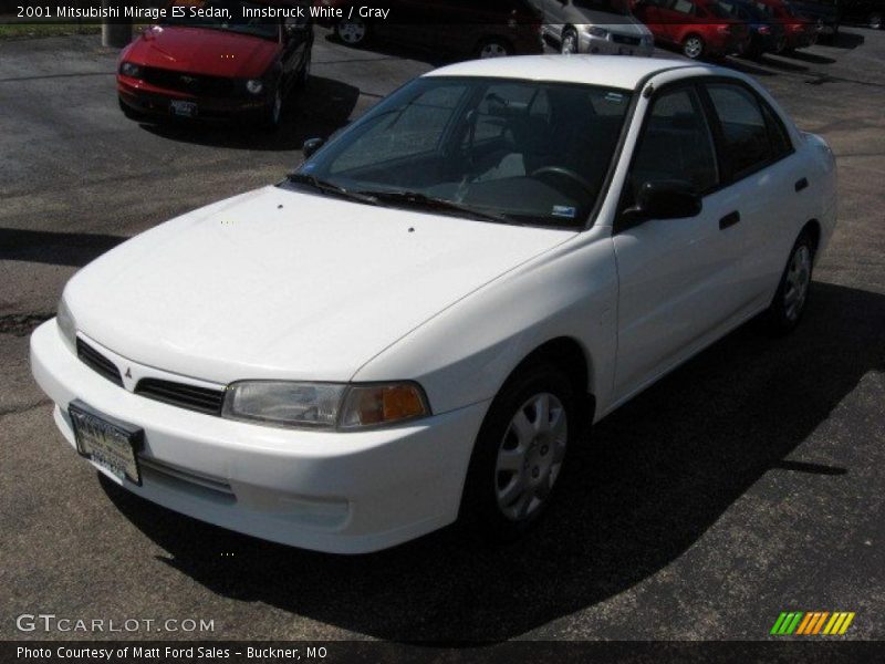 Innsbruck White / Gray 2001 Mitsubishi Mirage ES Sedan