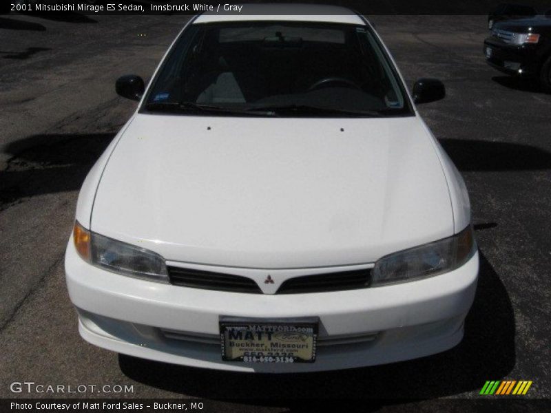 Innsbruck White / Gray 2001 Mitsubishi Mirage ES Sedan
