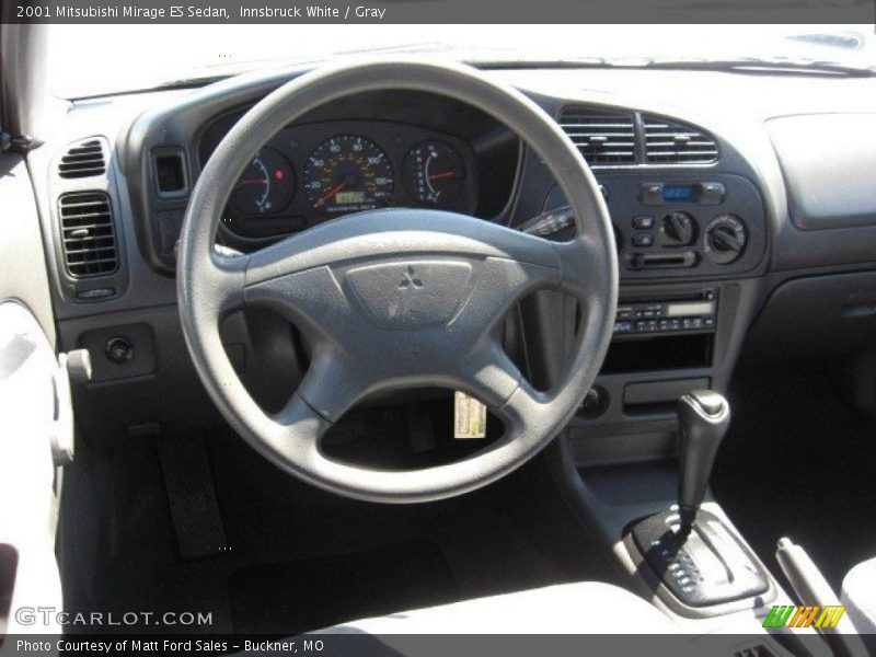 Innsbruck White / Gray 2001 Mitsubishi Mirage ES Sedan