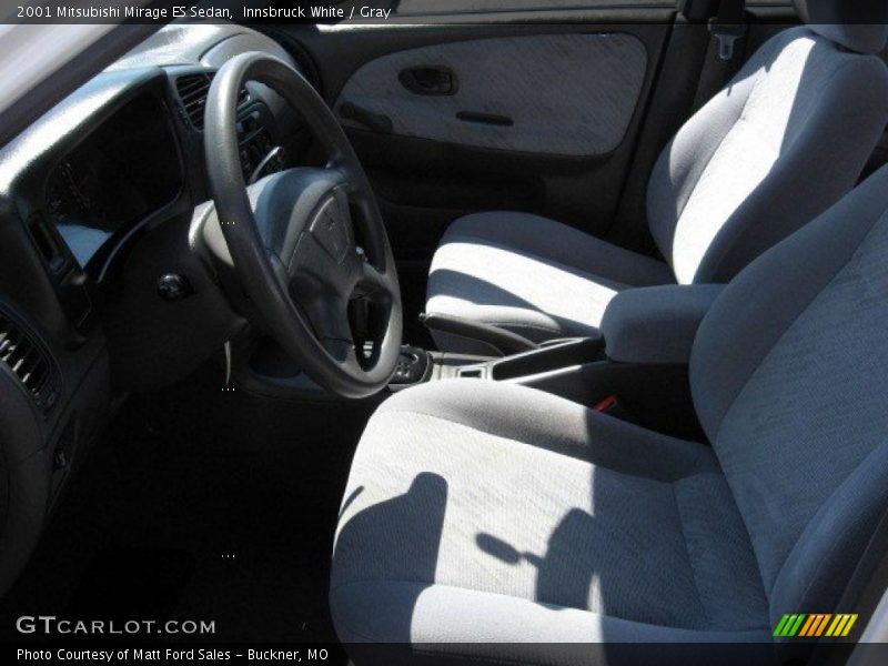 Innsbruck White / Gray 2001 Mitsubishi Mirage ES Sedan