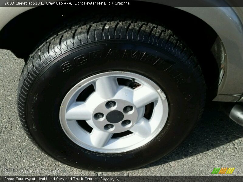 Light Pewter Metallic / Graphite 2003 Chevrolet S10 LS Crew Cab 4x4