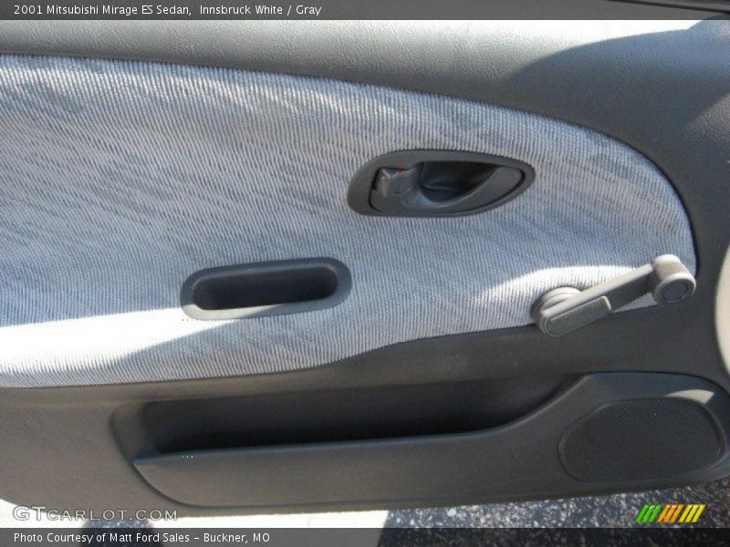 Innsbruck White / Gray 2001 Mitsubishi Mirage ES Sedan