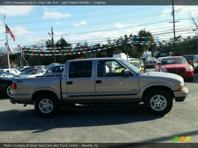 Light Pewter Metallic / Graphite 2003 Chevrolet S10 LS Crew Cab 4x4
