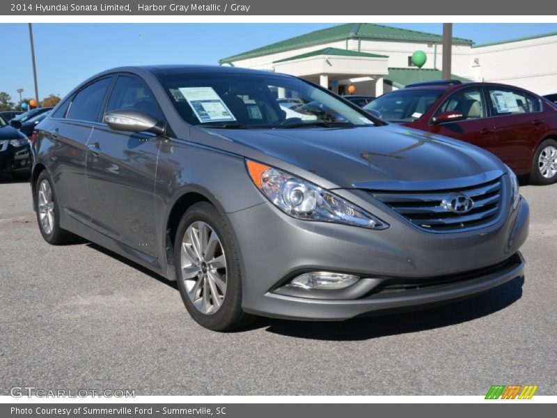 Harbor Gray Metallic / Gray 2014 Hyundai Sonata Limited