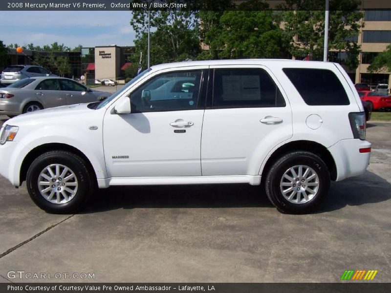 Oxford White / Black/Stone 2008 Mercury Mariner V6 Premier