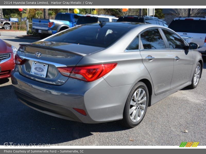 Harbor Gray Metallic / Gray 2014 Hyundai Sonata Limited