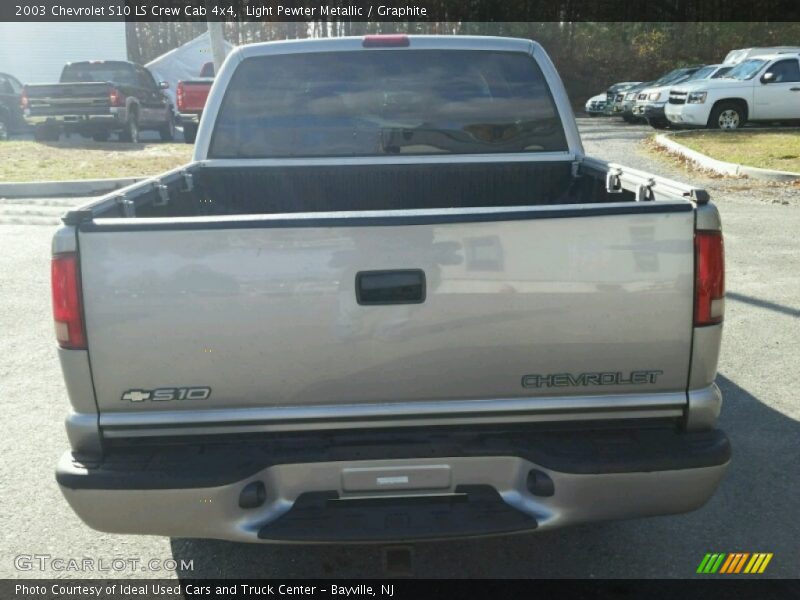 Light Pewter Metallic / Graphite 2003 Chevrolet S10 LS Crew Cab 4x4