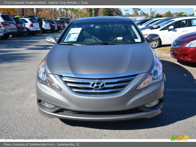 Harbor Gray Metallic / Gray 2014 Hyundai Sonata Limited