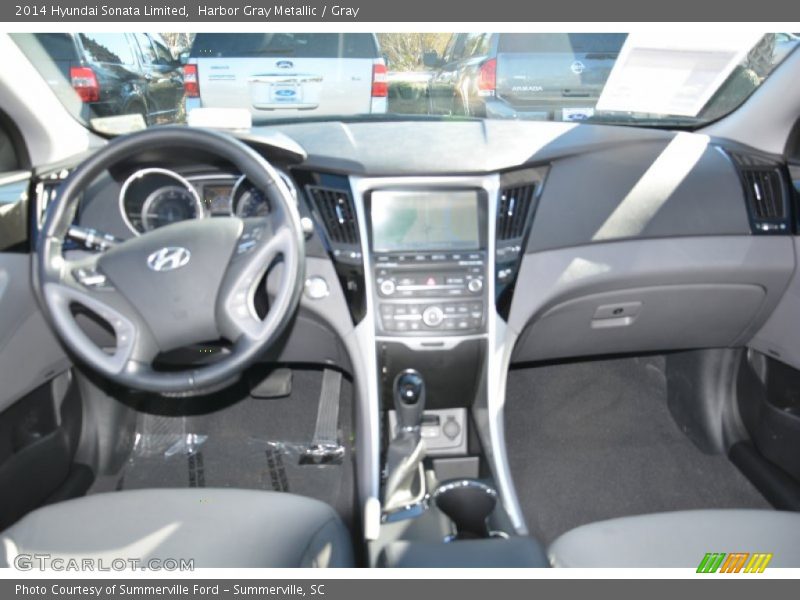 Harbor Gray Metallic / Gray 2014 Hyundai Sonata Limited