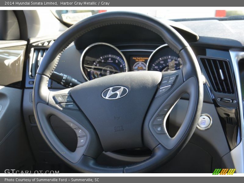 Harbor Gray Metallic / Gray 2014 Hyundai Sonata Limited