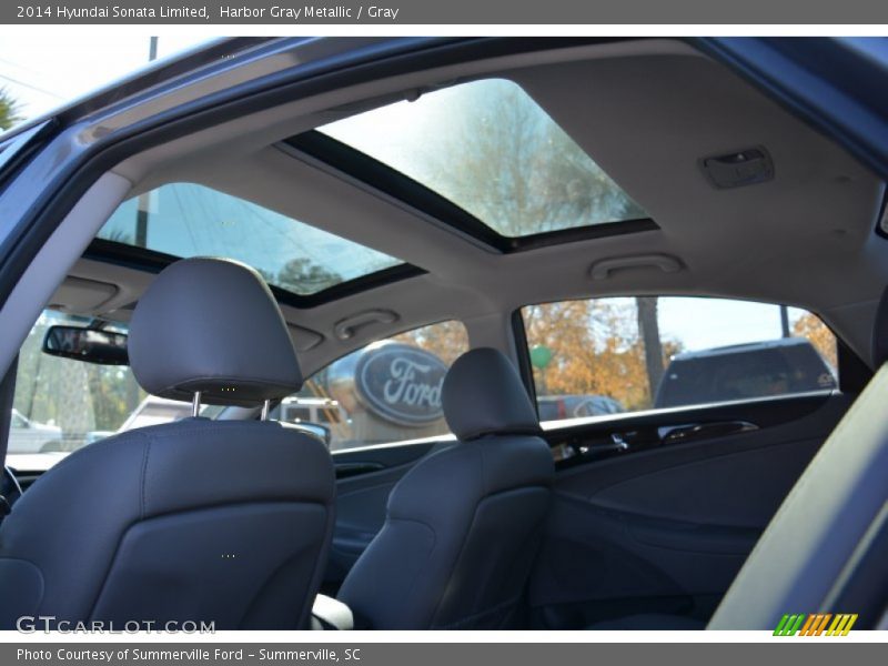 Harbor Gray Metallic / Gray 2014 Hyundai Sonata Limited