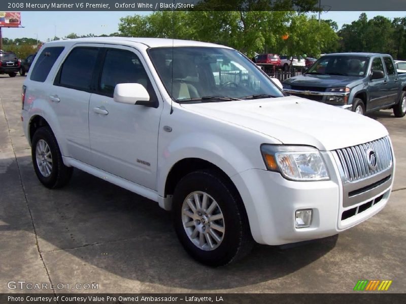 Oxford White / Black/Stone 2008 Mercury Mariner V6 Premier