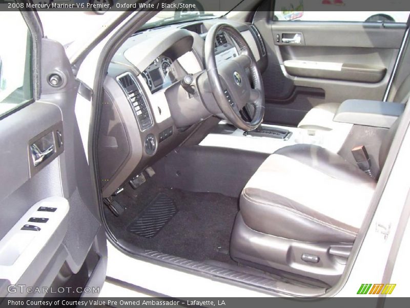 Oxford White / Black/Stone 2008 Mercury Mariner V6 Premier