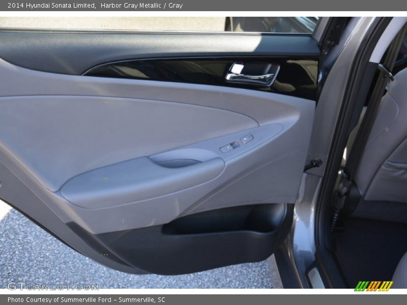 Harbor Gray Metallic / Gray 2014 Hyundai Sonata Limited