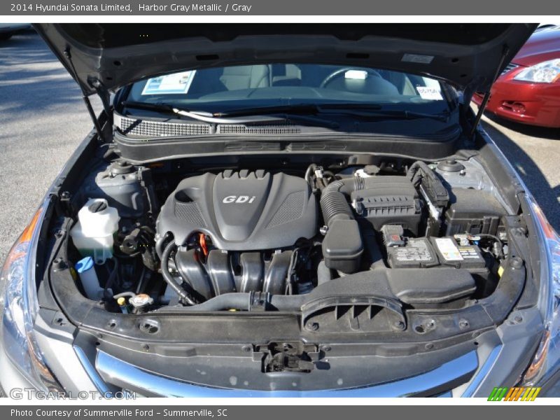 Harbor Gray Metallic / Gray 2014 Hyundai Sonata Limited