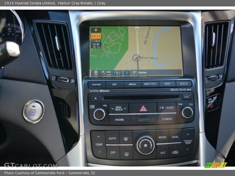 Harbor Gray Metallic / Gray 2014 Hyundai Sonata Limited