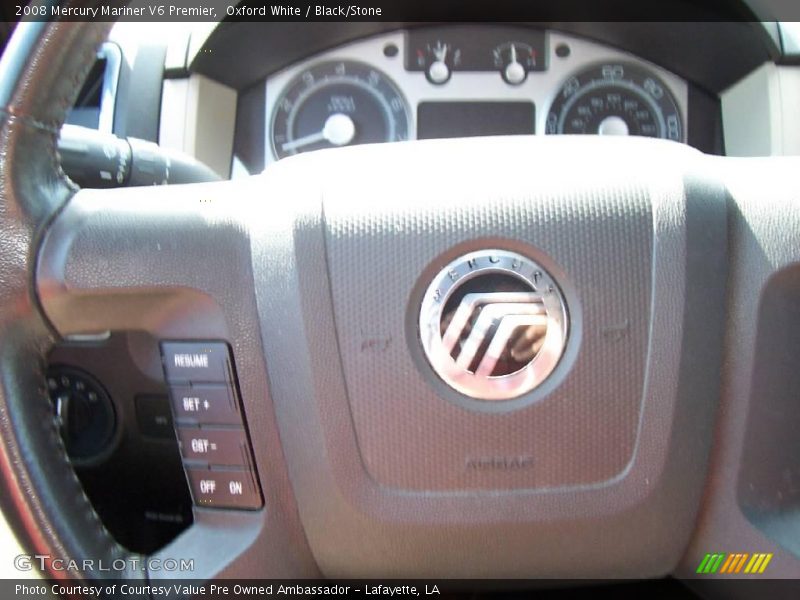 Oxford White / Black/Stone 2008 Mercury Mariner V6 Premier