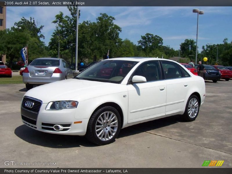 Arctic White / Beige 2006 Audi A4 2.0T Sedan