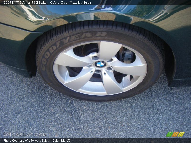 Oxford Green Metallic / Beige 2005 BMW 5 Series 530i Sedan