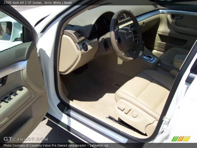 Arctic White / Beige 2006 Audi A4 2.0T Sedan