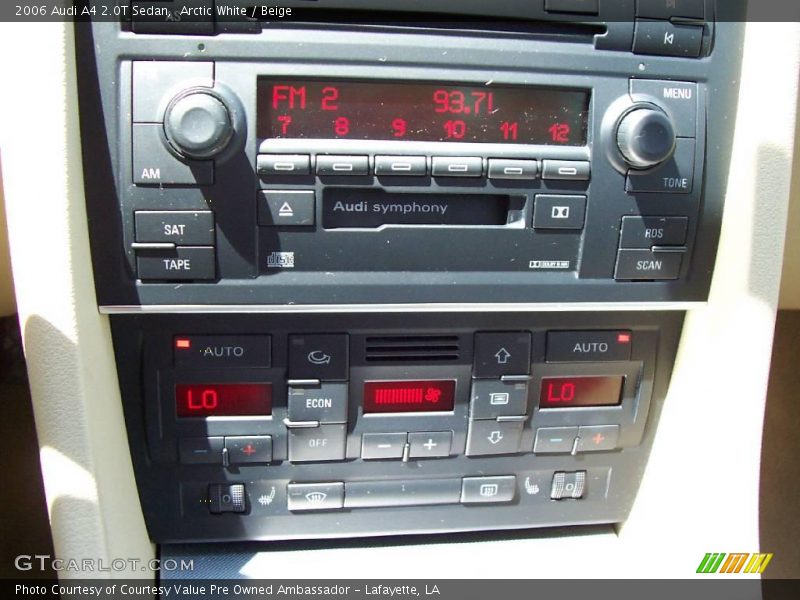 Arctic White / Beige 2006 Audi A4 2.0T Sedan