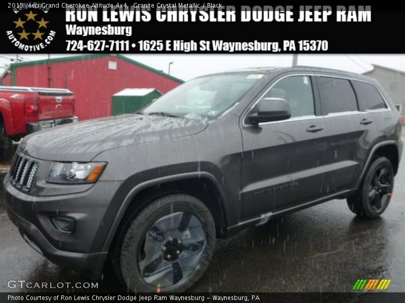 Granite Crystal Metallic / Black 2015 Jeep Grand Cherokee Altitude 4x4