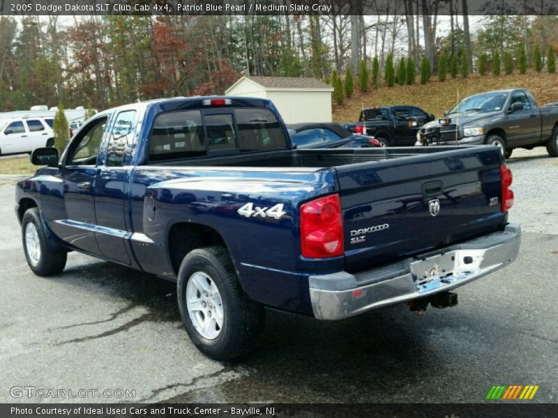 Patriot Blue Pearl / Medium Slate Gray 2005 Dodge Dakota SLT Club Cab 4x4