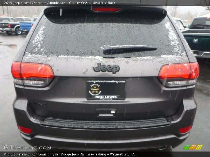 Granite Crystal Metallic / Black 2015 Jeep Grand Cherokee Altitude 4x4