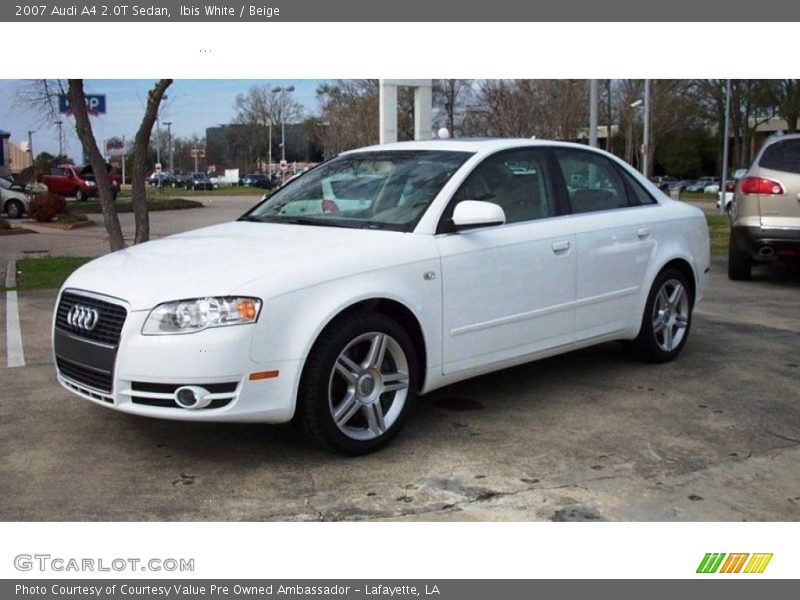 Ibis White / Beige 2007 Audi A4 2.0T Sedan