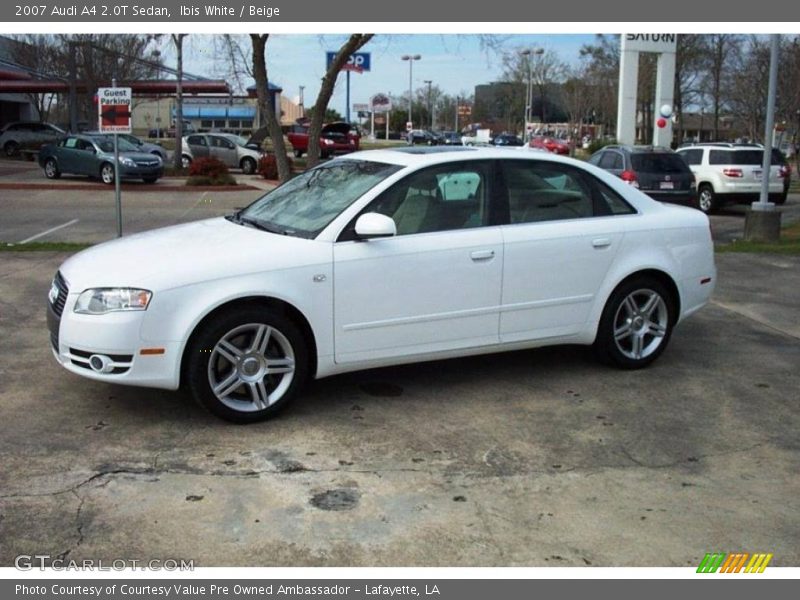 Ibis White / Beige 2007 Audi A4 2.0T Sedan