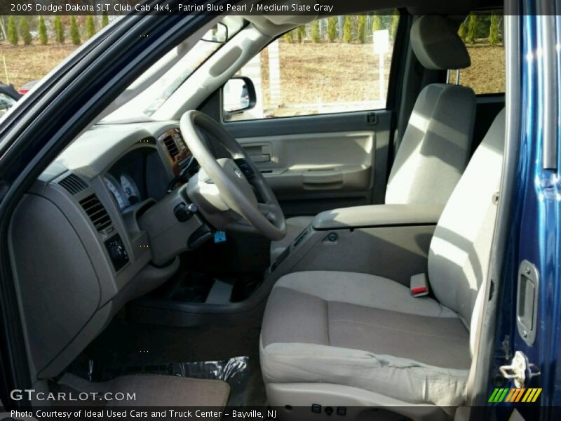Patriot Blue Pearl / Medium Slate Gray 2005 Dodge Dakota SLT Club Cab 4x4