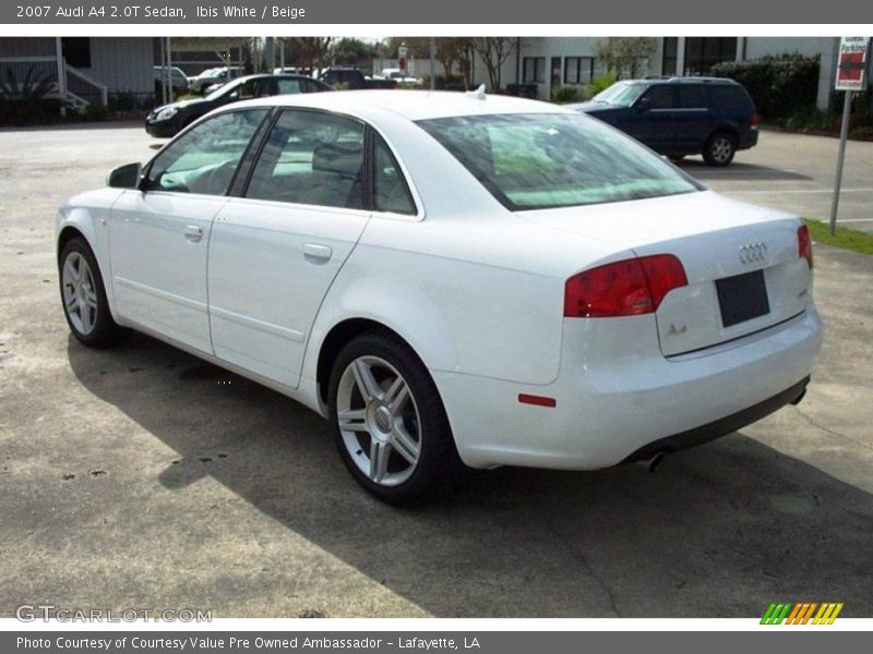 Ibis White / Beige 2007 Audi A4 2.0T Sedan
